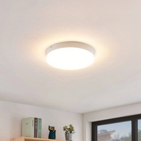 Lindby Leonta plafoniera LED bianca, Ø 25 cm