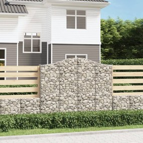 Cesti Gabbioni Ad Arco 4 Pz 200x30x160/180 Cm Ferro Zincato /