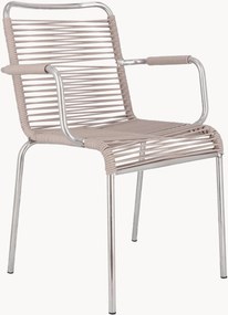 Set di 4 poltroncine da giardino fatte a mano Mya Spaghetti, impilabili