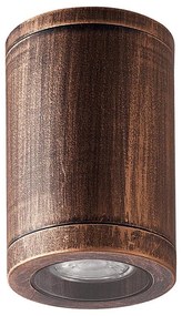 Luxera 48326 - Plafoniera da esterno MOPTI 1xGU10/7W/230V IP54 bronzo