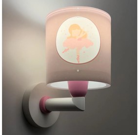 Dalber 60919 - Lampada da parete per cameretta PRINCESS DANCE 1xE27/15W/230V rosa