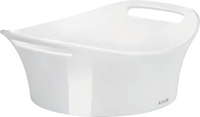 Lavabo da appoggio 511 mm senza troppopieno in quarzo sintetico rivestito in gel Bianco lucido AXOR Urquiola 11301000