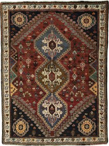 Shiraz Tappeto 160x120 Rosso (Iran) Annodato A Mano