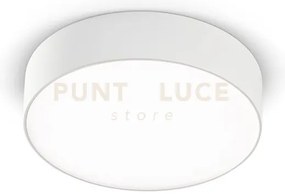 Gpl260c- plafoniera in alluminio bianco a led 3000k 1200lm 16w d.17...