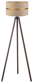Duolla - Lampada con piedistallo DUO 1xE27/60W/230V diametro 44 cm beige/marrone