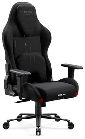 Sedia da gaming nera Diablo X.One Prime, Normal Size, Burned black