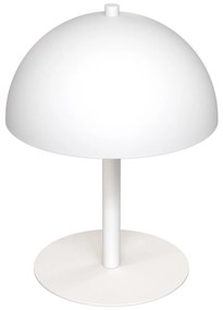 Lampada Da Tavolo Moderna Demetra Acciaio Bianco 2 Luci G9 Ip20