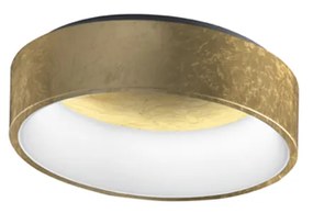 Sospensione Contemporanea Aurora Metallo Foglia Oro Led 96W