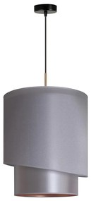 Duolla - Lampadario a sospensione con filo PARIGI 1xE27/15W/230V diametro 40 cm argento/oro