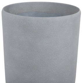 Set di 2 vasi polvere di pietra grigio ⌀ 23 cm ABDERA Beliani