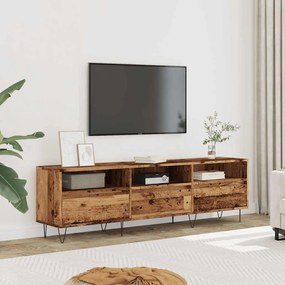 Mobile porta tv legno antico 150x30x44,5 cm legno multistrato