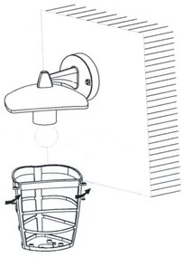 Eglo 93095 - Applique a LED da esterno ALORIA 1xE27/8,5W/230V IP44
