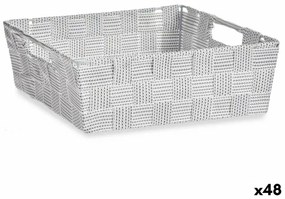 Cestino Multiuso Bianco Stoffa 3 L 23 x 8 x 27 cm (48 Unità)