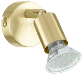 Spot Moderno Buzz Led In Acciaio Ottone 1 Luce Gu10 2,8W Ip20