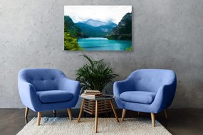 Quadro su tela – Lago di montagna dipinto