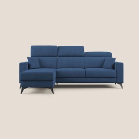 Pegaso divano letto angolare con poggiatesta reclinabili e rivestimento impermeabile T02