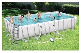56474 Piscina Rigida Rettangolare Power Steel 732x366x132H Cm - Bestway