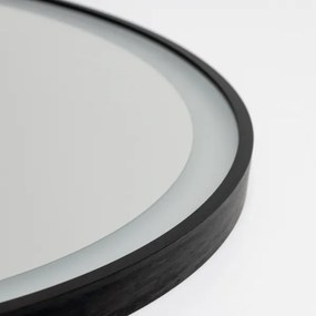 Brilagi-LED dimmerabile — specchio con funzione antiappannamento e retroilluminazione, profilo ALU PRO, LED 18W/230V, Ø 60 cm, IP44, nero