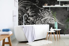 Carta da parati – Disegno straordinario in bianco e nero
