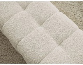 Panca beige in tessuto bouclé Mont Blanc - Bobochic Paris