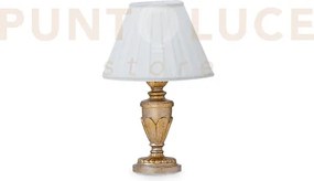 Firenze lampada da appoggio 1 luce attacco e 14 oro antichizzato