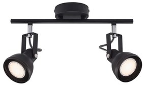 Nordlux - Faretto ASLAK 2xGU10/35W/230V nero
