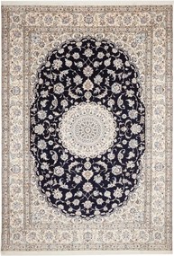Nain Tappeto 250 x 360 Blu (Iran) Annodato A Mano