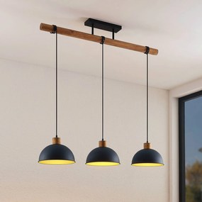 Lampada a sospensione Flurin Lindby, dimmerabile, Nero, Soggiorno / Sala da pranzo, Metallo, Moderno, Lampada a sospensione