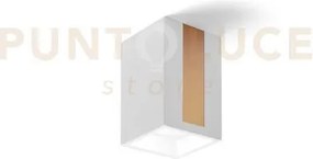Thera lampada da soffitto 1 luce attacco gu10 in gesso bianco con r...