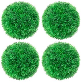 Sfere Di Bosso Artificiale 4 Pz 12 Cm /