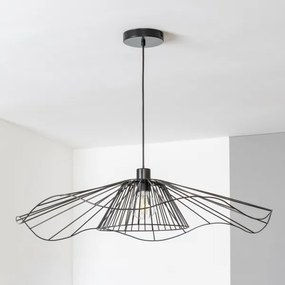 Brilagi - Lampadario LED sospeso a cavo CERIA WIRE 1xE27/40W/230V Ø 80 cm nero