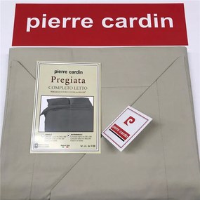 Completo Lenzuola Matrimoniale Pierre Cardin in Percalle di Puro Cotone Pregiata