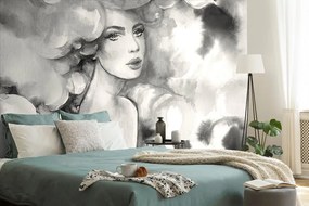 Carta da parati – Fascino femminile in bianco e nero