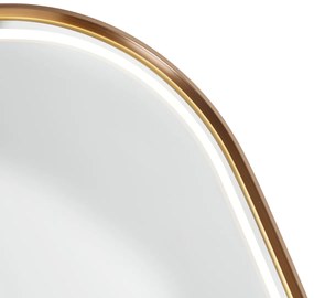 Specchio da bagno oro rosa con LED e dimmer touch - Geraldien