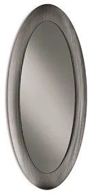 Specchio ovale ENEA con cornice cannettata Fumč 70x167 cm