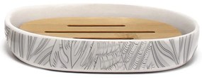 Portasaponetta bianco in ceramica Amber – douceur d'intérieur