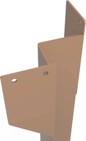 Gamba per mobili STEELMI Titi in acciaio rame opaco L 15 x P 15 x H 72 cm