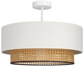 Plafoniera a montaggio superficiale NATIA 1xE27/60W/230V bianco/marrone