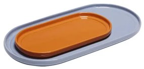 Amare Serving Trays Set of 2 Light Blue/Orange - Hübsch