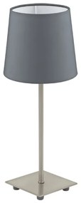 Eglo 54906 - Lampada da tavolo LED 1xE14/6W/230V grigio/cromo