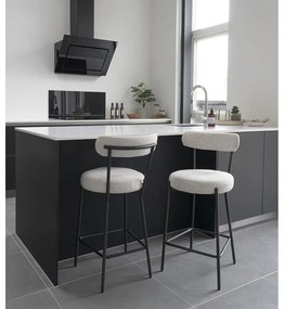 Sgabello da bar bianco (altezza seduta 65 cm) Badalona - House Nordic