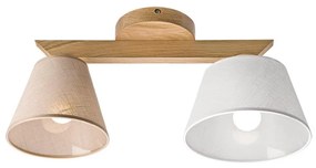 Lampadario ANTONIO 2xE14/40W/230V rovere a soffitto