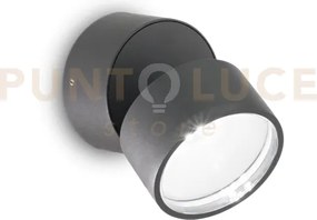 Omega round applique da esterno ip54 led 7w  560 lm 3000k antracite