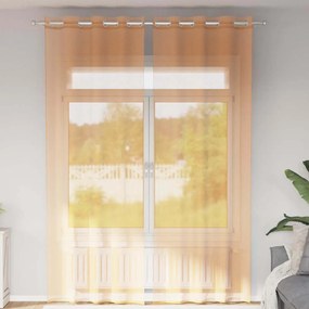 Tende İn Voile Con Occhielli 2 Pz Arancio 140x260 Cm /