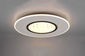 Plafoniera verus led microfori tonda e telecomando d.70cm acciaio 6...