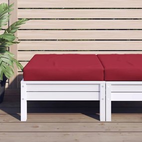 Cuscino Per Pallet Rosso Vino 60x60x8 Cm İn Tessuto Oxford /