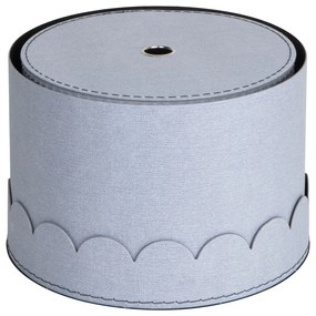 Scatole di cartone grigio chiaro con coperchio in set di 2 pezzi ø 26x17,5 cm Wilma - Bigso Box of Sweden