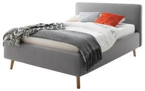 Letto singolo imbottito grigio chiaro rete non inclusa 120x200 cm Mattis – Meise Möbel