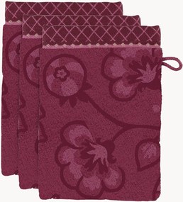 Set di 3 asciugamani in cotone Jasmin Jacquard