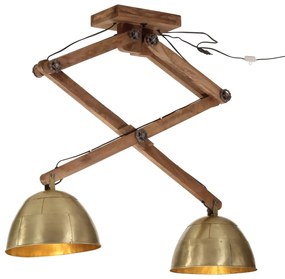 Lampada A Soffitto 25 W Ottone Anticato 29x18x85 Cm E27 /